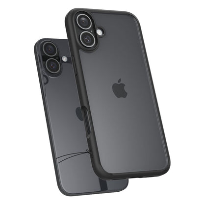 Deksel for Apple iPhone 16, Spigen, Ultra Hybrid, Matt Svart ACS08201