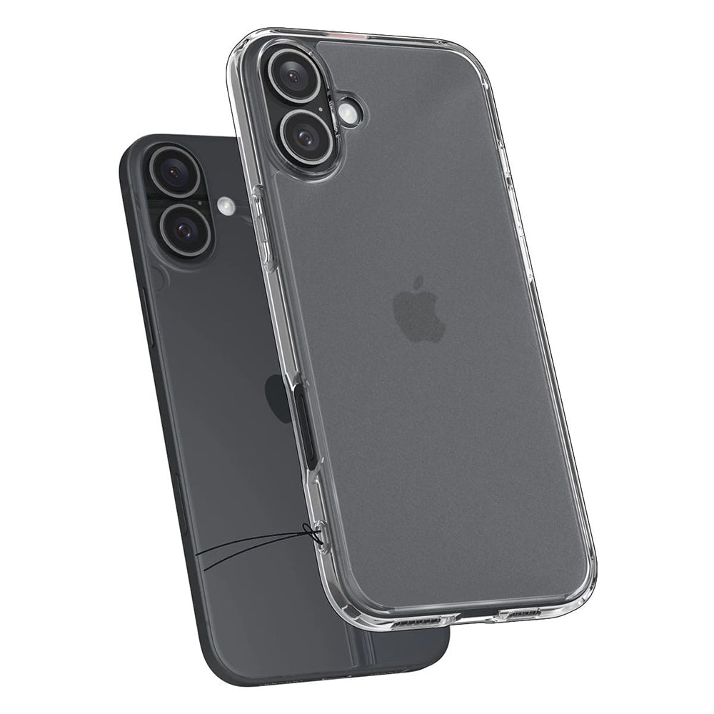 Deksel for Apple iPhone 16, Spigen, Ultra Hybrid, Satinert Transparent