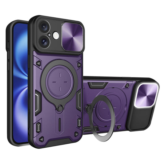 Deksel for Apple iPhone 16, Techsuit, CamGuard Pro, Lilla