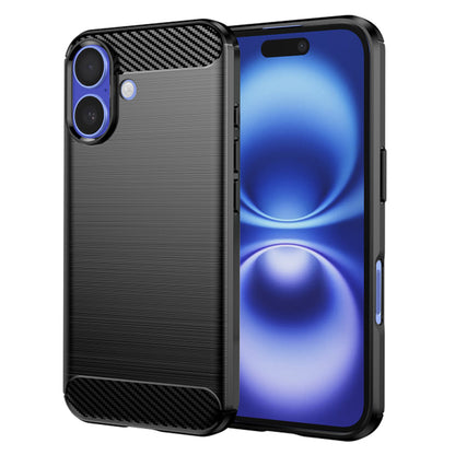 Deksel for Apple iPhone 16, Techsuit, Karbon, Svart