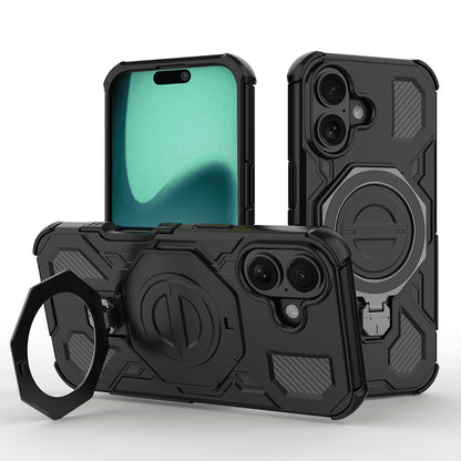 Deksel for Apple iPhone 16, Techsuit, Carbon Shield Pro, Svart