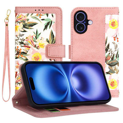 Deksel for Apple iPhone 16, Techsuit, FlipCraft, Rosa