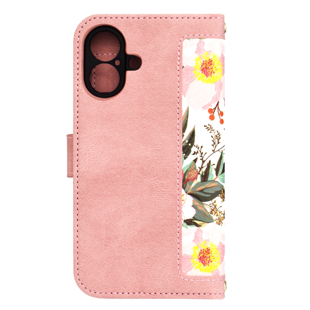 Deksel for Apple iPhone 16, Techsuit, FlipCraft, Rosa