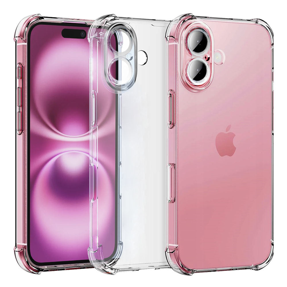 Deksel for Apple iPhone 16, Techsuit, Støtsikker Klar, Transparent
