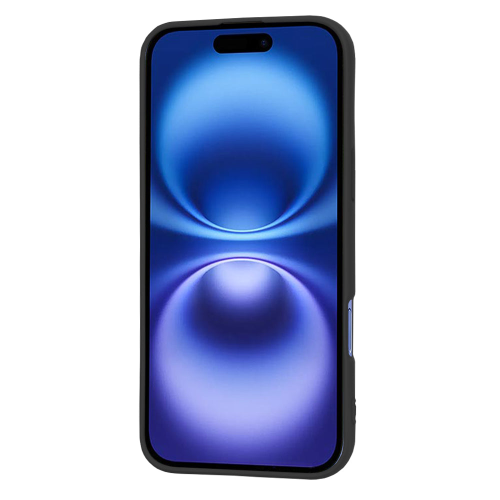 Deksel for Apple iPhone 16, Techsuit, SoftFlex, Svart