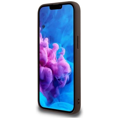 Deksel for Apple iPhone 16e, Guess, 4G Big Logo, Brun