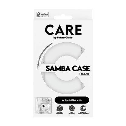Deksel for Apple iPhone 16e, PanzerGlass, Care Fashionable, Gjennomsiktig