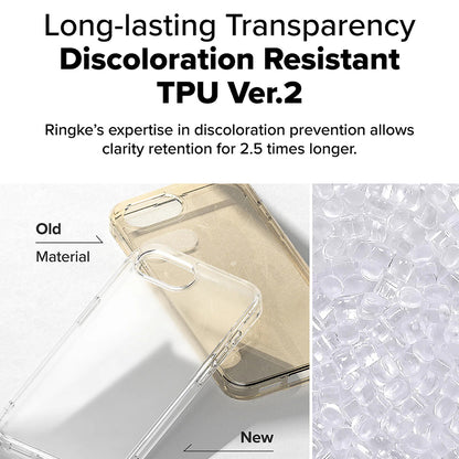 Deksel for Apple iPhone 17e / 16e, Ringke, Fusion, Frostet Transparent