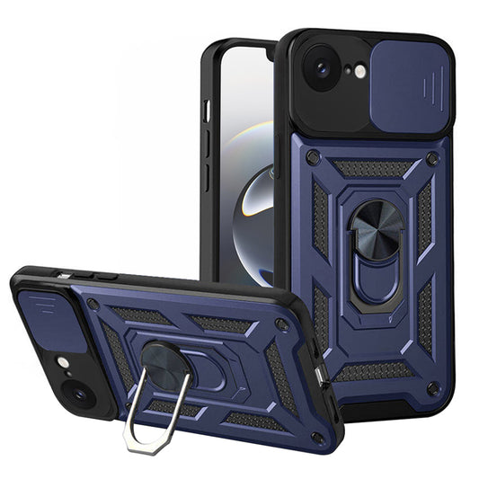 Deksel for Apple iPhone 17e / 16e, Techsuit, CamShield, Blå
