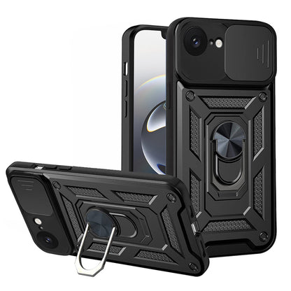 Deksel for Apple iPhone 17e / 16e, Techsuit, CamShield, Svart