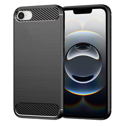 Deksel for Apple iPhone 17e / 16e, Techsuit, Karbon, Svart