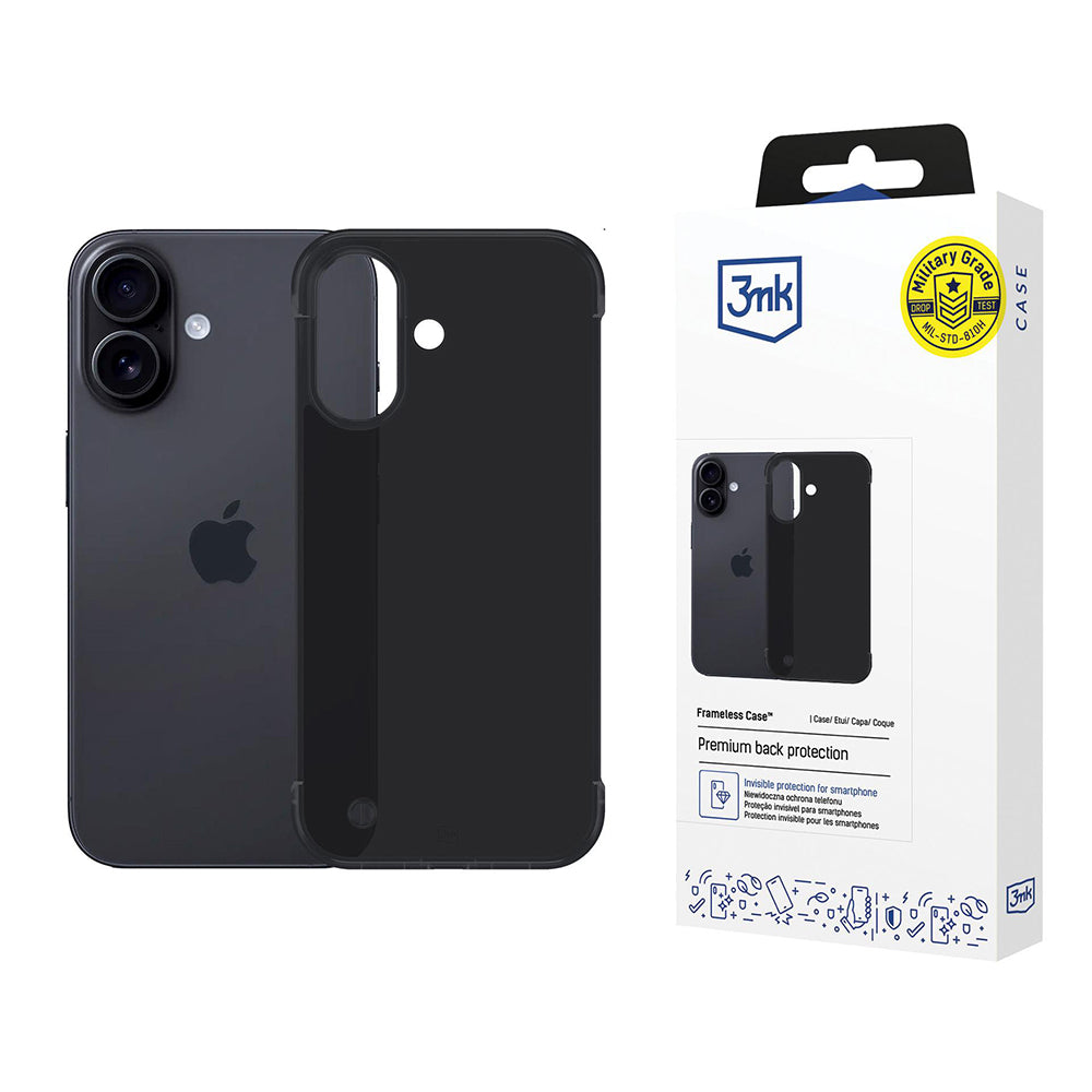 Deksel for Apple iPhone 17, 3MK, Just20g, Svart
