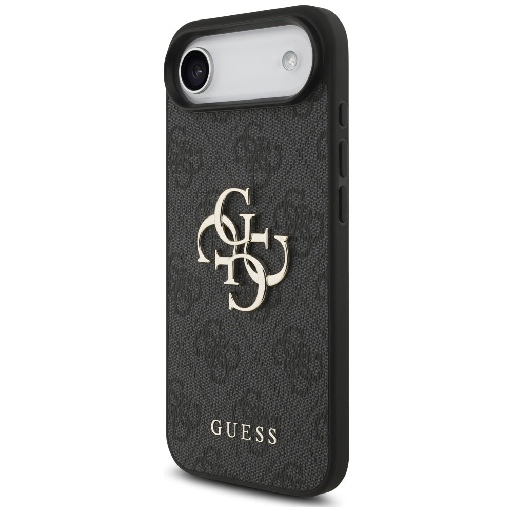 Deksel for Apple iPhone 17 Air, Guess, 4G Classic Logo with Strap, Svart