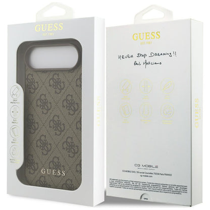 Deksel for Apple iPhone 17 Air, Guess, 4G Classic, Brun