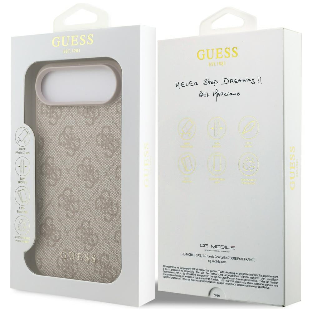 Deksel for Apple iPhone 17 Air, Guess, 4G Classic, Rosa