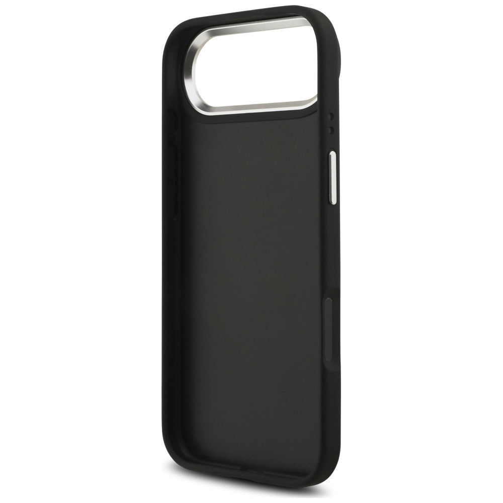 Deksel for Apple iPhone 17 Air, Guess, 4G Grained Big and Classic Logo, Svart Sølv