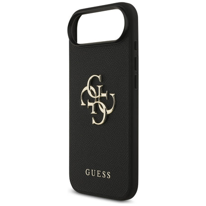Deksel for Apple iPhone 17 Air, Guess, 4G Grained Big and Classic Logo, Svart