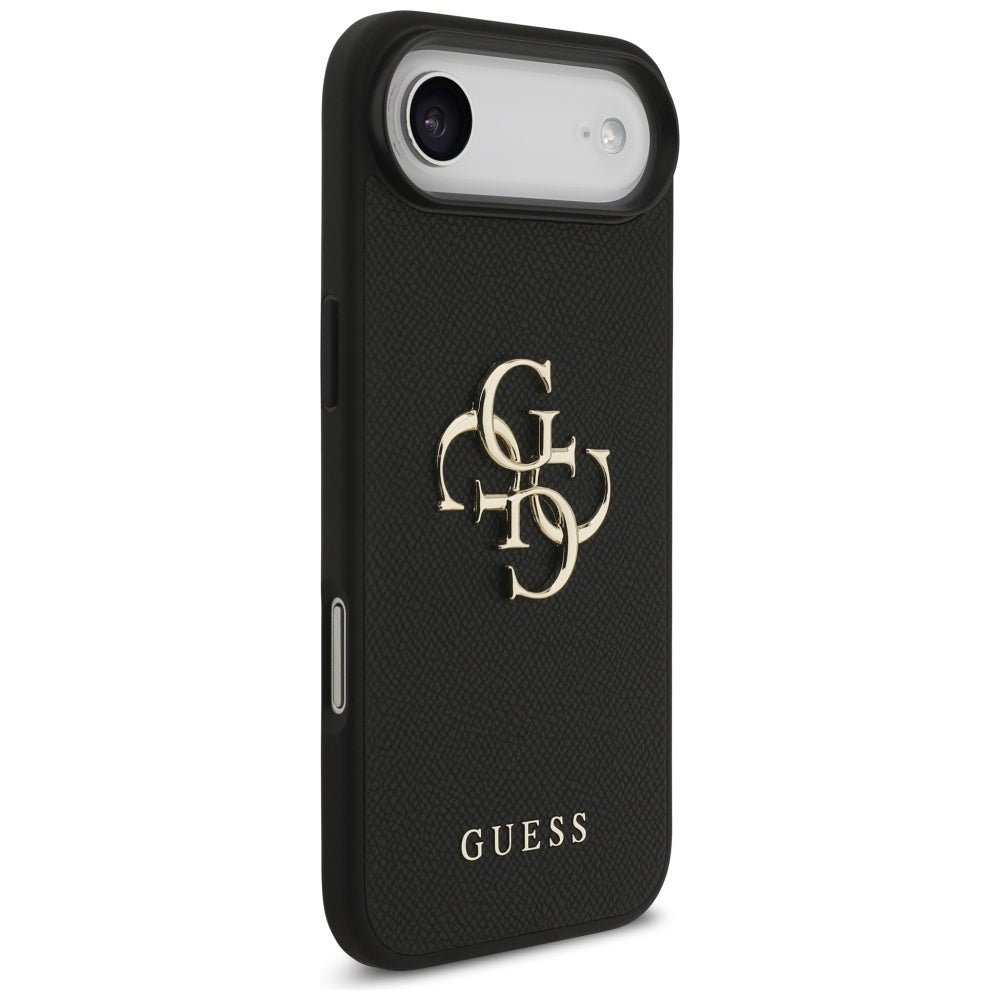 Deksel for Apple iPhone 17 Air, Guess, 4G Grained Big and Classic Logo, Svart