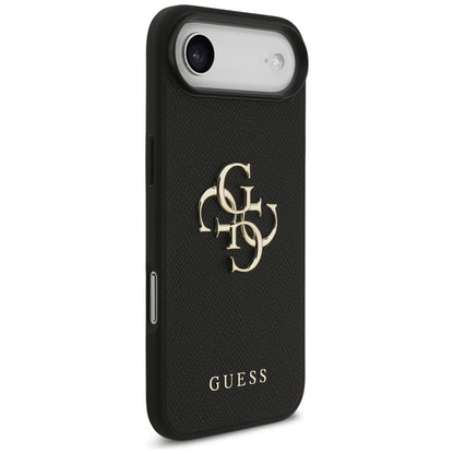 Deksel for Apple iPhone 17 Air, Guess, 4G Grained Big and Classic Logo, Svart