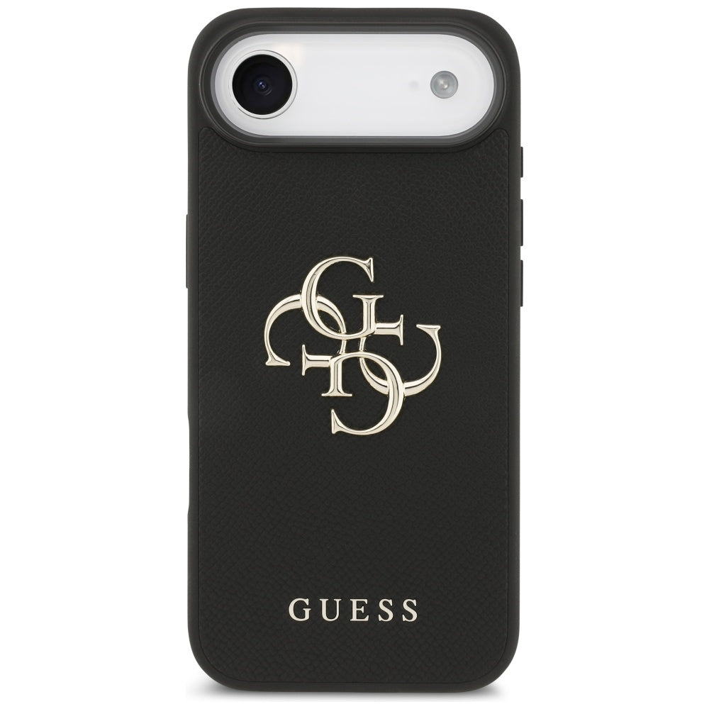 Deksel for Apple iPhone 17 Air, Guess, 4G Grained Big and Classic Logo, Svart