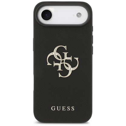 Deksel for Apple iPhone 17 Air, Guess, 4G Grained Big and Classic Logo, Svart