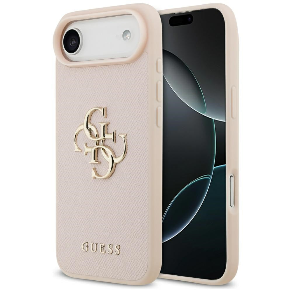 Deksel for Apple iPhone 17 Air, Guess, 4G Grained Big and Classic Logo, Rosa