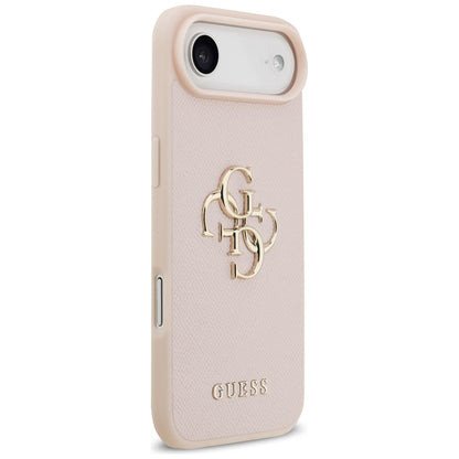Deksel for Apple iPhone 17 Air, Guess, 4G Grained Big and Classic Logo, Rosa