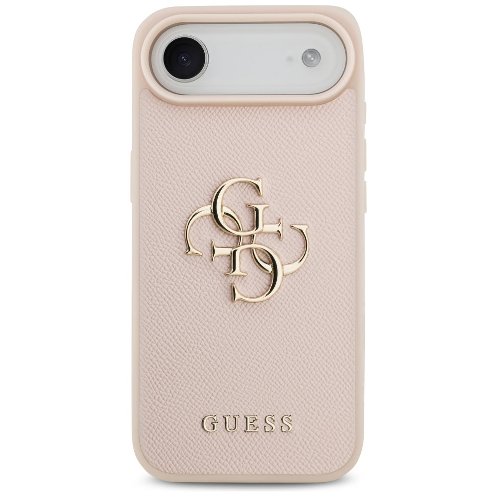 Deksel for Apple iPhone 17 Air, Guess, 4G Grained Big and Classic Logo, Rosa