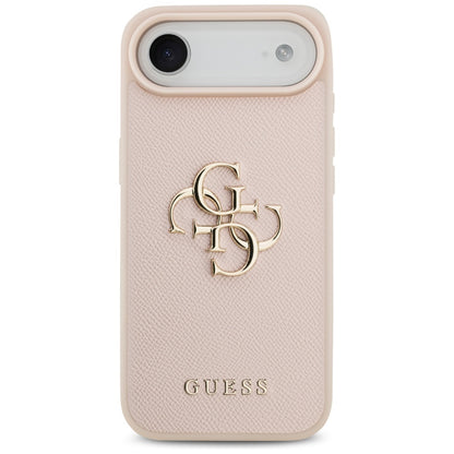 Deksel for Apple iPhone 17 Air, Guess, 4G Grained Big and Classic Logo, Rosa