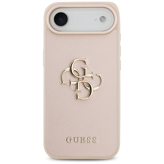 Deksel for Apple iPhone 17 Air, Guess, 4G Grained Big and Classic Logo, Rosa