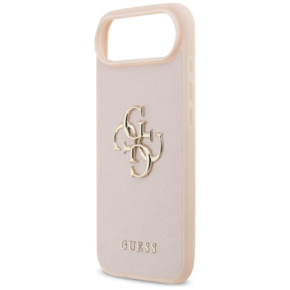 Deksel for Apple iPhone 17 Air, Guess, 4G Grained Big and Classic Logo, Rosa