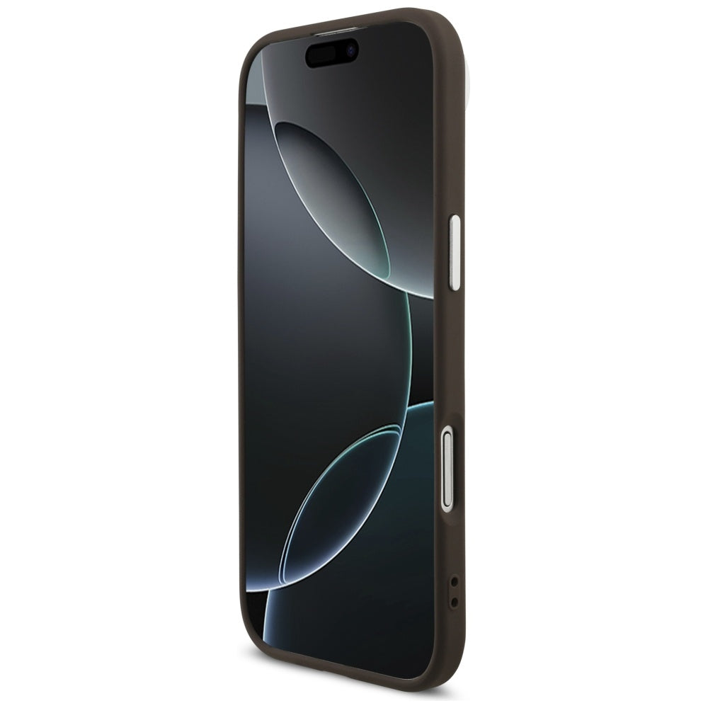 Deksel for Apple iPhone 17 Air, Guess, Big 4G Logo Classic, Brun Sølv