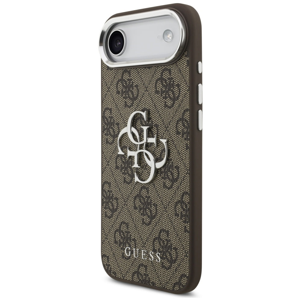 Deksel for Apple iPhone 17 Air, Guess, Big 4G Logo Classic, Brun Sølv