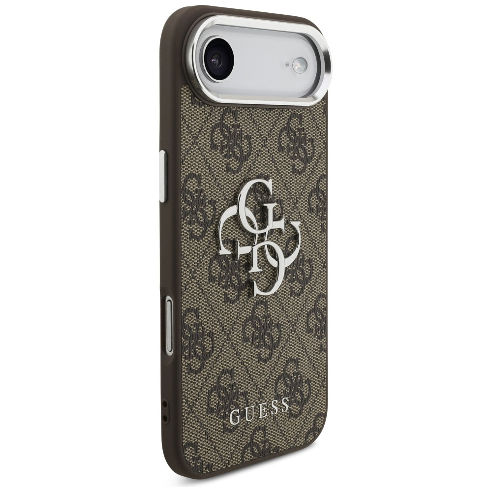Deksel for Apple iPhone 17 Air, Guess, Big 4G Logo Classic, Brun Sølv