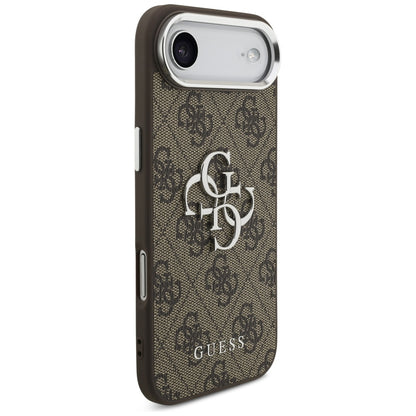 Deksel for Apple iPhone 17 Air, Guess, Big 4G Logo Classic, Brun Sølv