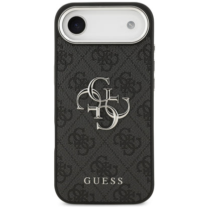 Deksel for Apple iPhone 17 Air, Guess, Big 4G Logo Classic, Svart Sølv