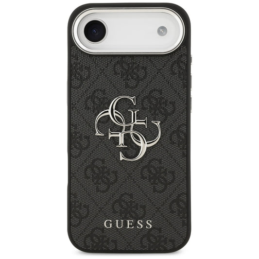 Deksel for Apple iPhone 17 Air, Guess, Big 4G Logo Classic, Svart Sølv