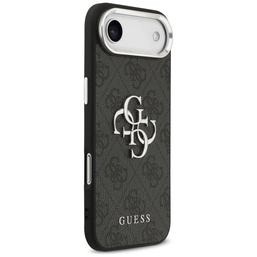 Deksel for Apple iPhone 17 Air, Guess, Big 4G Logo Classic, Svart Sølv