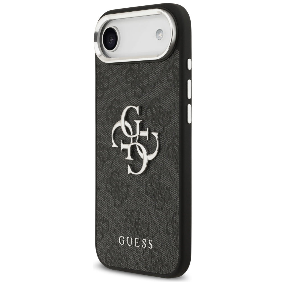 Deksel for Apple iPhone 17 Air, Guess, Big 4G Logo Classic, Svart Sølv