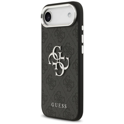 Deksel for Apple iPhone 17 Air, Guess, Big 4G Logo Classic, Svart Sølv