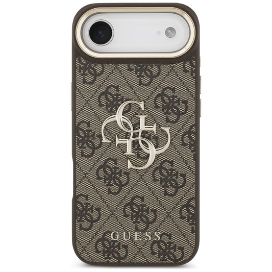 Deksel for Apple iPhone 17 Air, Guess, Big 4G Logo Classic, Gylden Brun