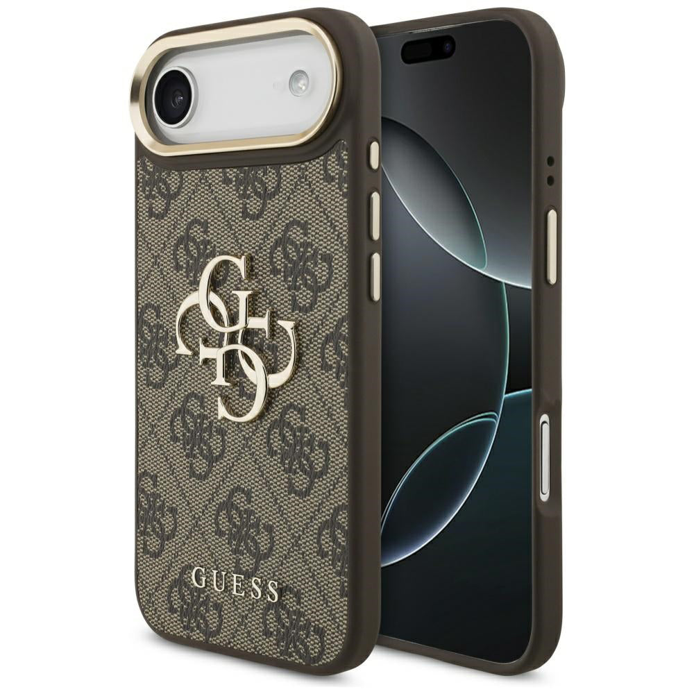 Deksel for Apple iPhone 17 Air, Guess, Big 4G Logo Classic, Gylden Brun