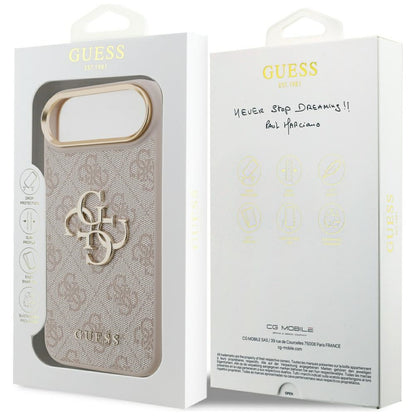 Deksel for Apple iPhone 17 Air, Guess, Big 4G Logo Classic, Rosa Gull