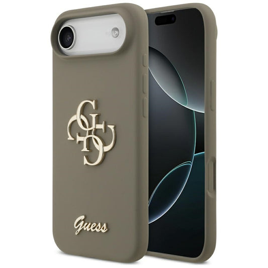 Deksel for Apple iPhone 17 Air, Guess, Big 4G Script, Brun