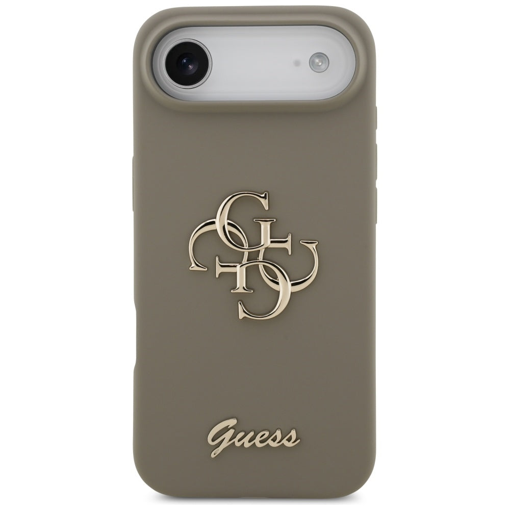 Deksel for Apple iPhone 17 Air, Guess, Big 4G Script, Brun