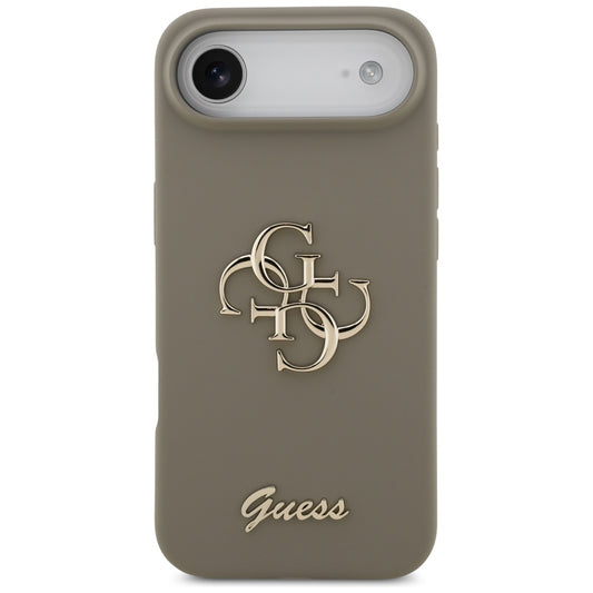 Deksel for Apple iPhone 17 Air, Guess, Big 4G Script, Brun