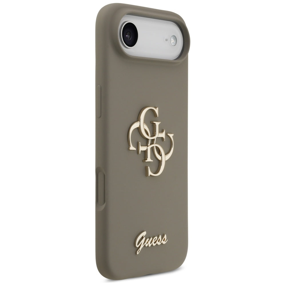 Deksel for Apple iPhone 17 Air, Guess, Big 4G Script, Brun