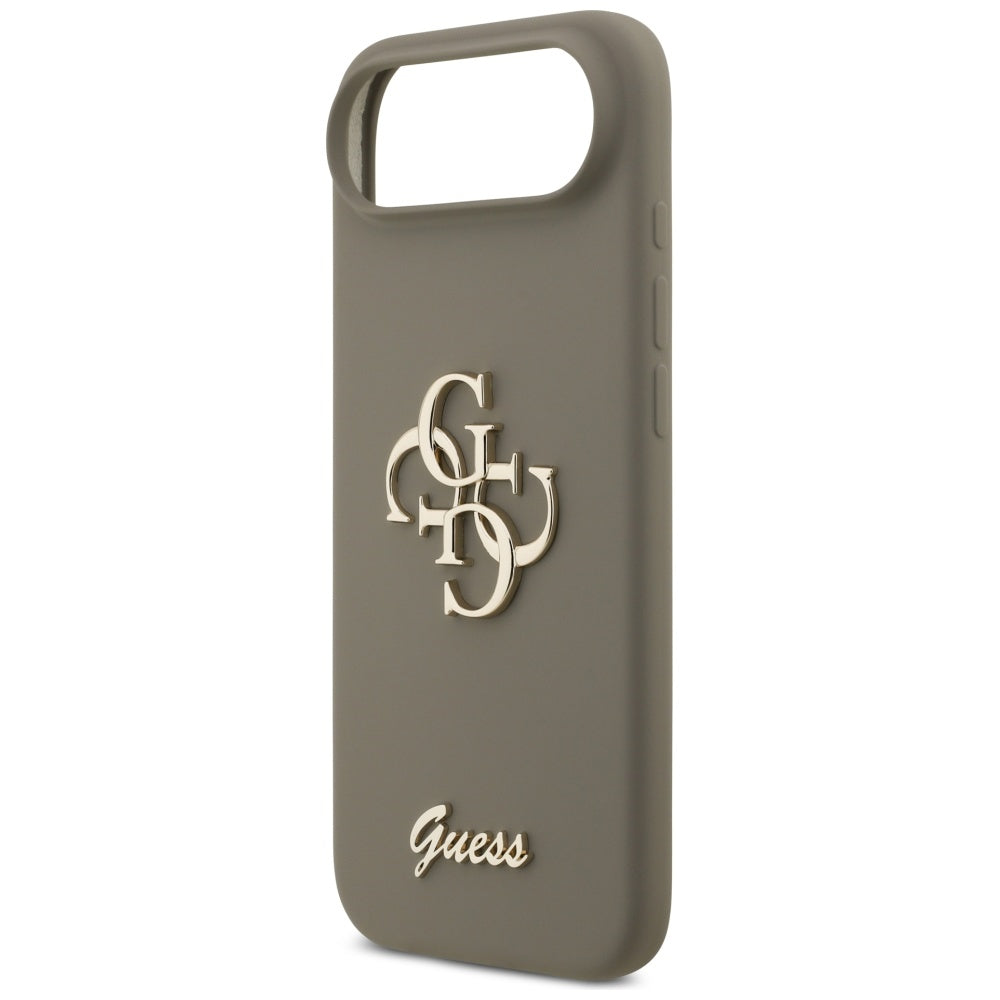 Deksel for Apple iPhone 17 Air, Guess, Big 4G Script, Brun