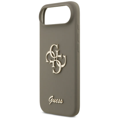 Deksel for Apple iPhone 17 Air, Guess, Big 4G Script, Brun