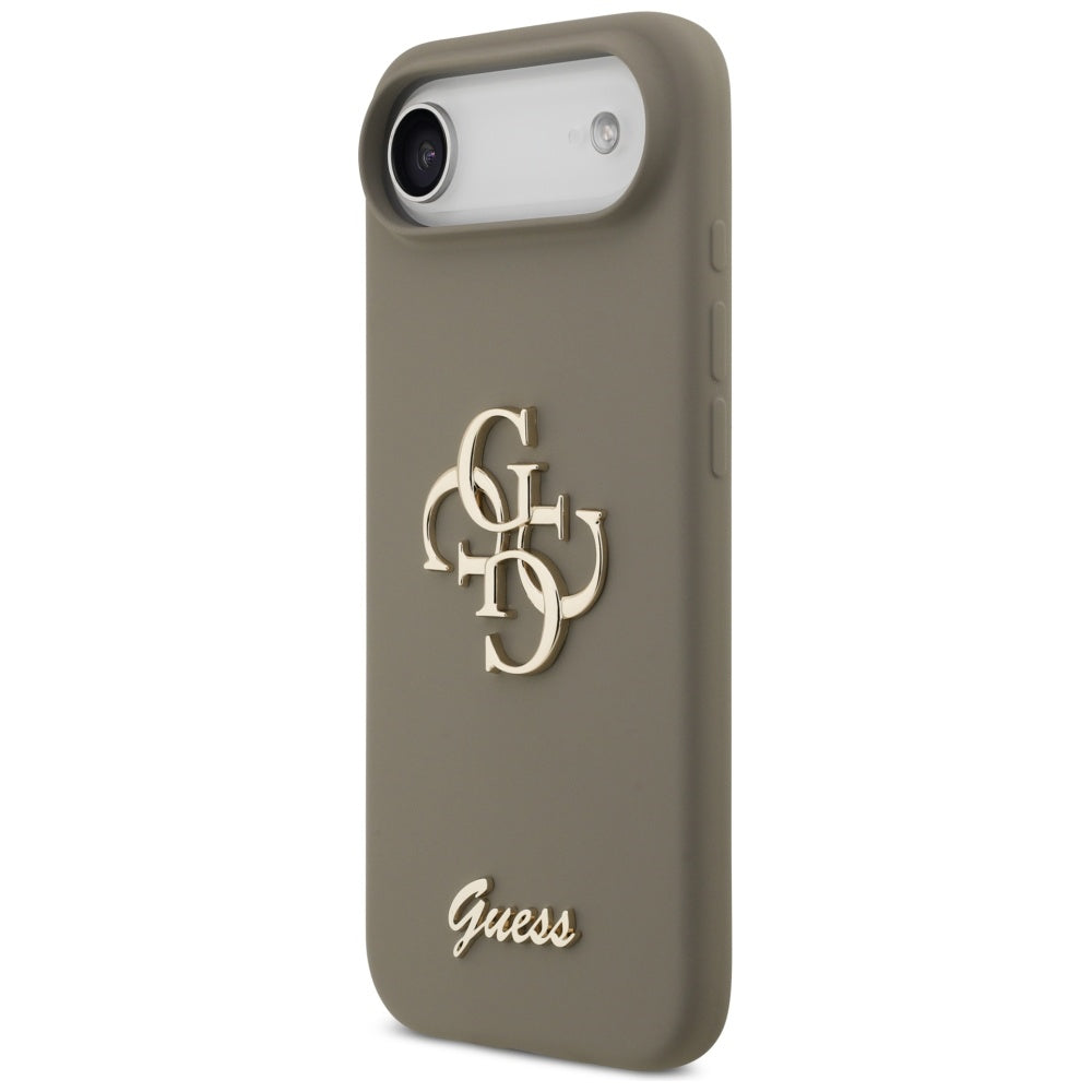 Deksel for Apple iPhone 17 Air, Guess, Big 4G Script, Brun